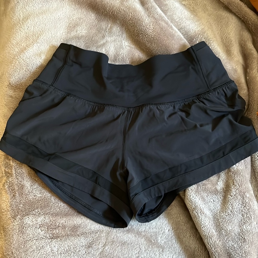 Black Lululemon shorts size 6